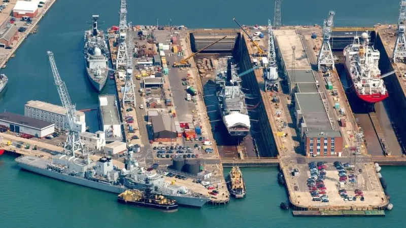 Portsmouth Harbour is to get a state-of-the-art shore-to-ship power solution Photo: BAE Systems