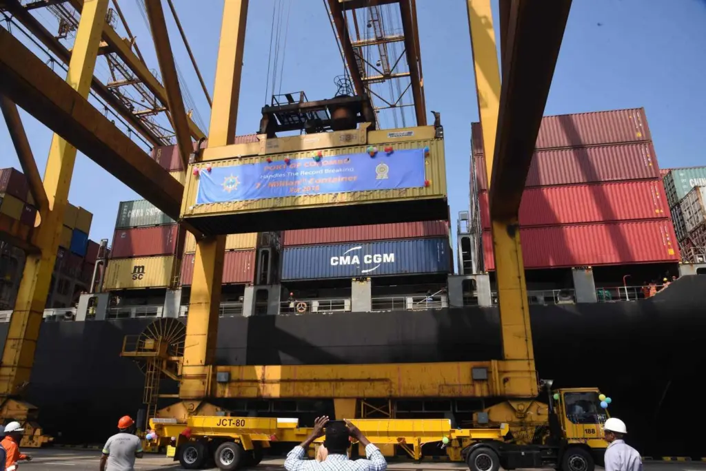 Colombo has recently broken the 7m teu mark, but Sri Lanka itself is looking increasing boxed in. Credit: SLPA