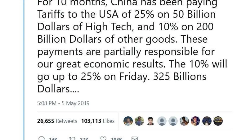 President Trump's latest tariff tweet announced more pain for China