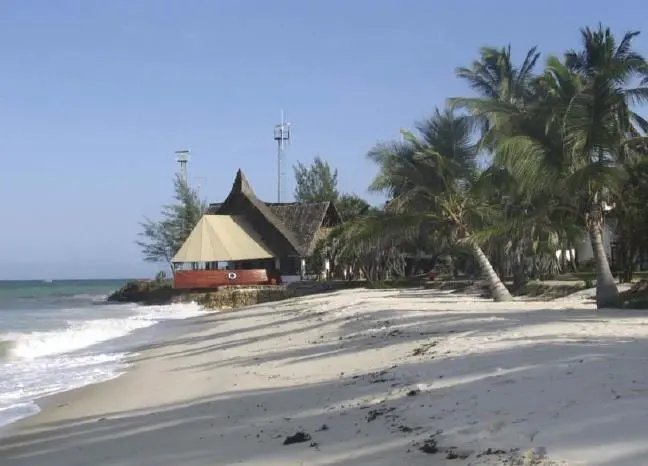 Diani beach in Mombasa.