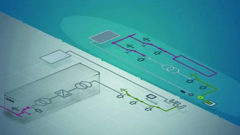 The SIHarbour system adjusts to any frequency to match a ship’s electrical system Photo: Siemens
