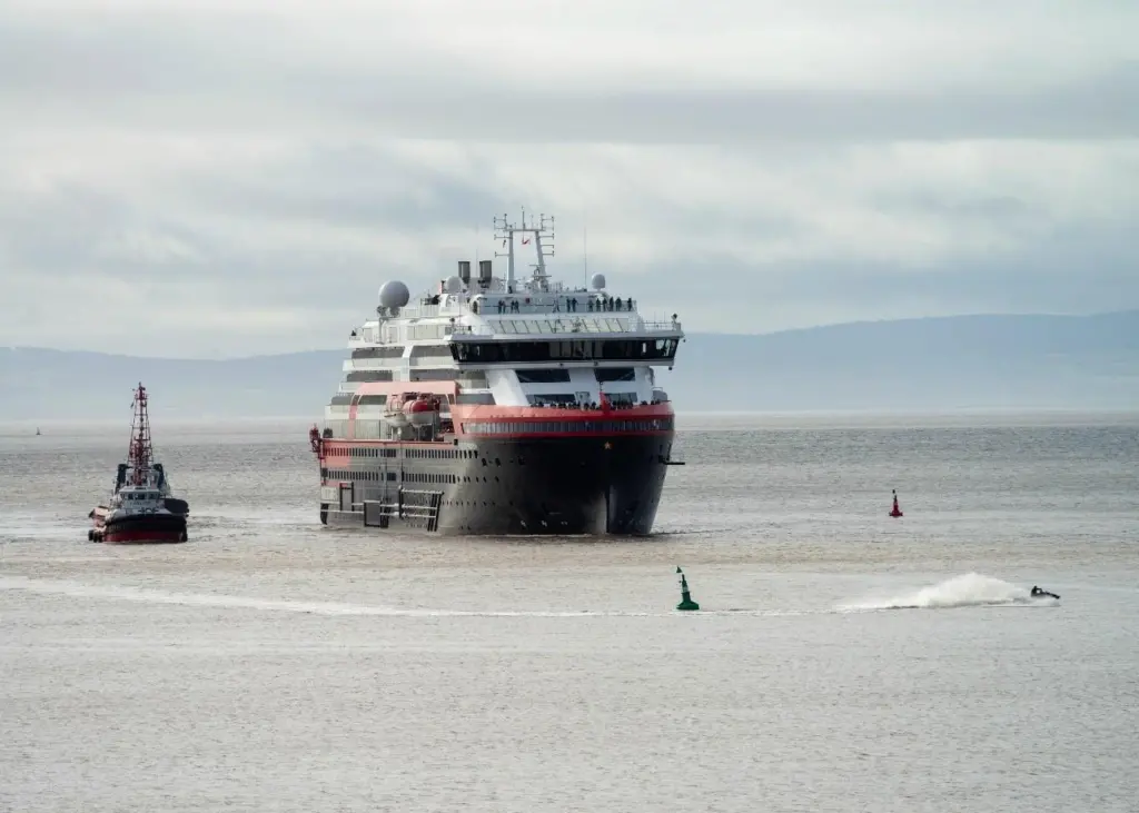 MS Fridtjof Nansen at the Port of Cardiff Photo: ABP