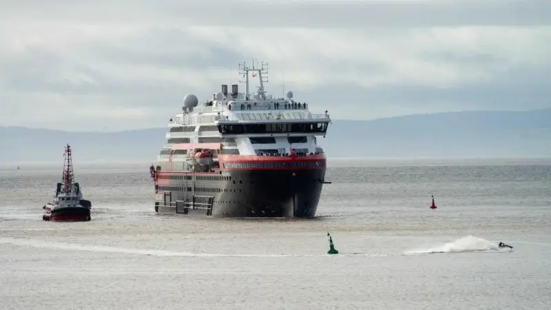 MS Fridtjof Nansen at the Port of Cardiff Photo: ABP
