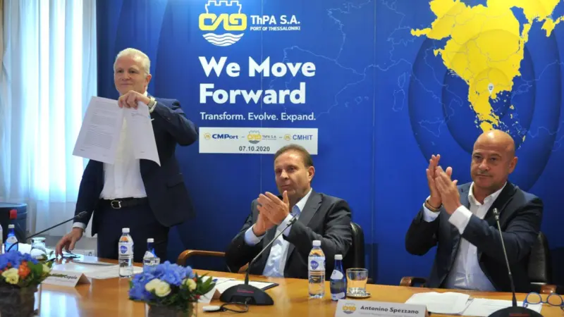 Photo of the signing ceremony in Thessaloniki