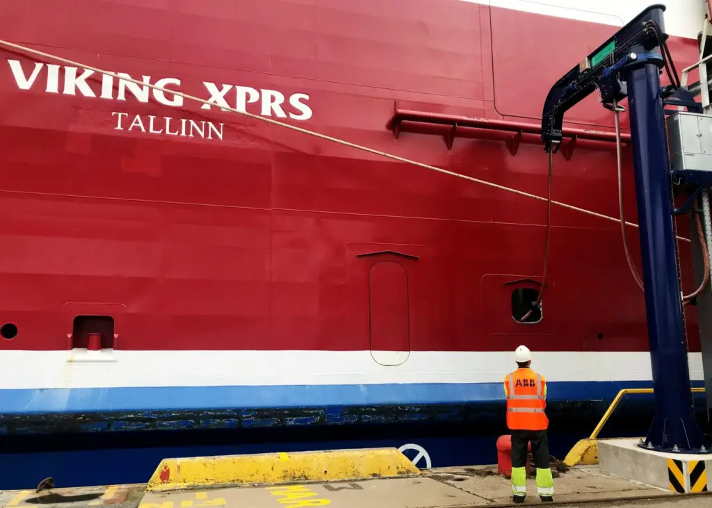 Shore power is making a significant contribution to clean air at the Port of Tallinn Photo: ABB