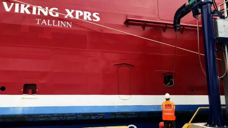 Shore power is making a significant contribution to clean air at the Port of Tallinn Photo: ABB