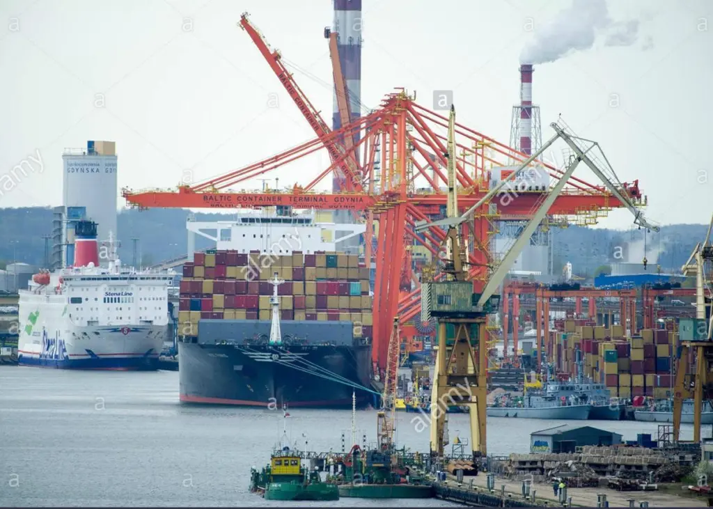 Baltic Container Terminal in Gdynia Photo: alamy