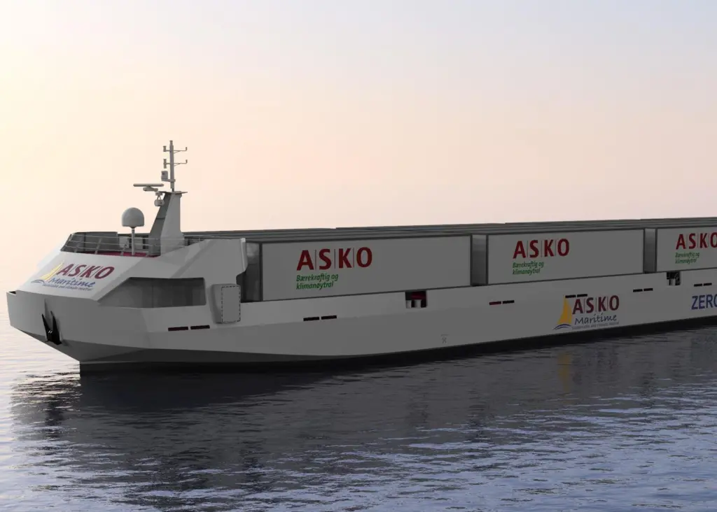 The autonomous ships will save around 5,000t of CO2 every year Photo: Naval Dynamics