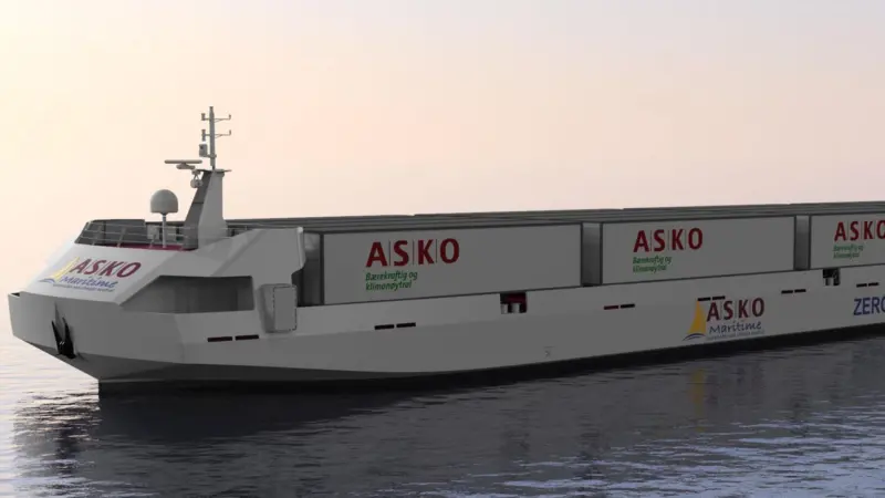 The autonomous ships will save around 5,000t of CO2 every year Photo: Naval Dynamics