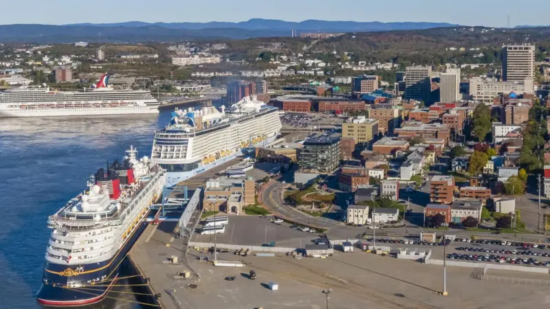 A ‘triple cruise’ day at Port Saint John