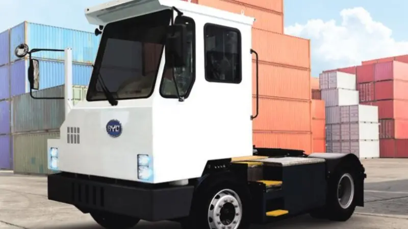 BYD 8Y battery electric yard truck
