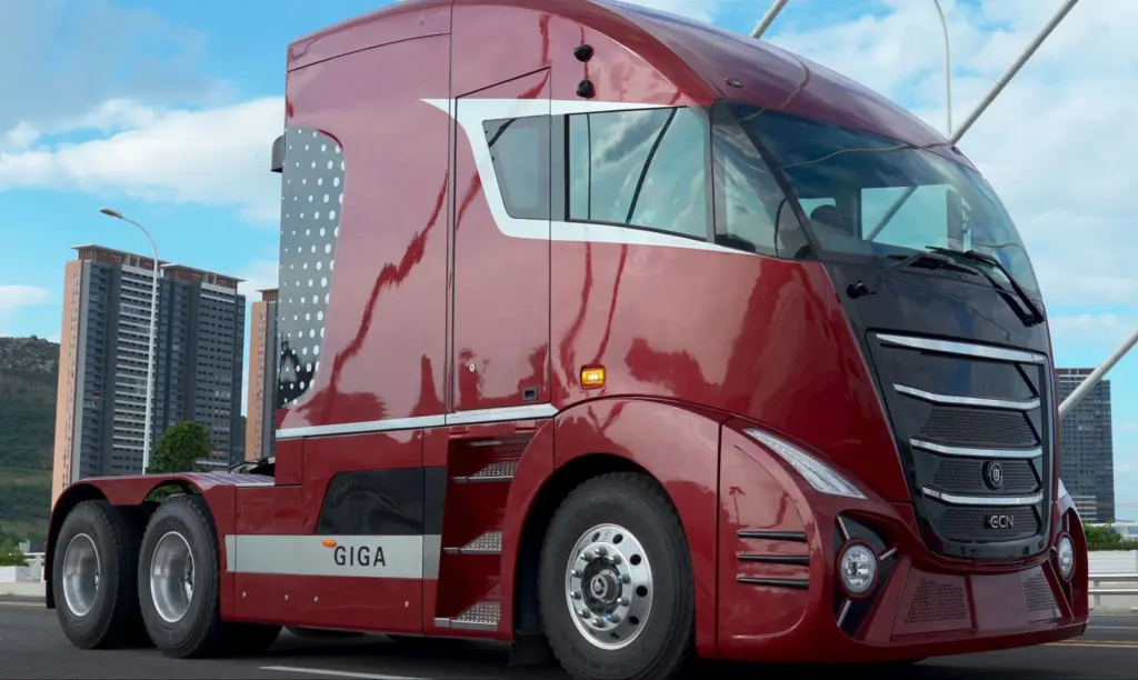 The GCN Hydrogen Tractor is a 44-tonne hydrogen fuel-cell truck