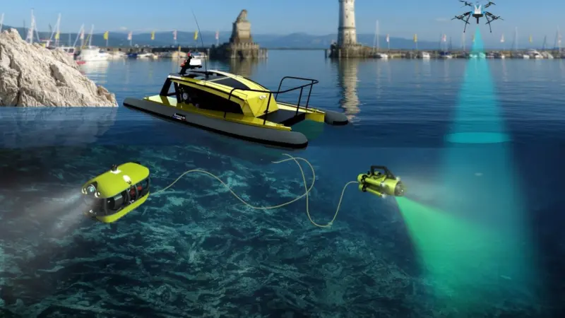 The SeaClear cleaning system, which works similarly to home robot vacuums, is being tested in Dubrovnik