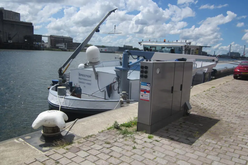 Barge at the Port of Rotterdam