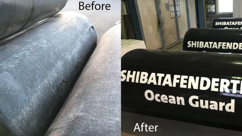The refurbishment of foam fenders is a sustainable and cost-effective