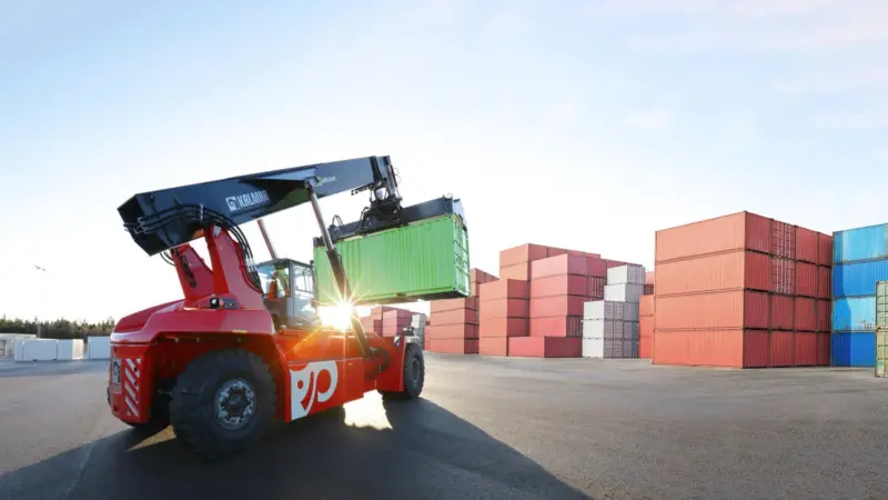 The Kalmar Electric Reachstacker will help westport achieve its target of zero emissions by 2030