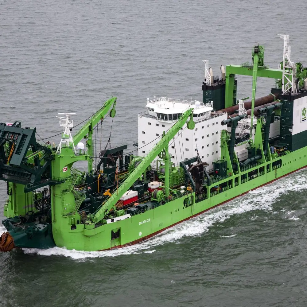 Spartacus, one of the largest and most powerful self-propelled cutter suction dredgers