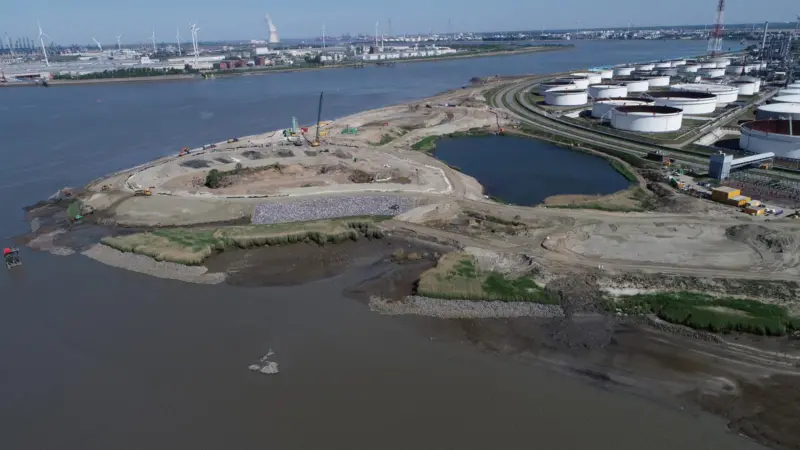The redevelopment of the Fort Sint-Filips site started in 2019