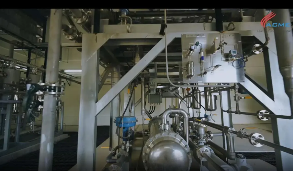 ACME produces green hydrogen from solar power at its facility in Rajasthan