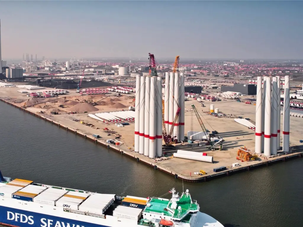 Port Esbjerg is busy building more pre-assembly sites for offshore wind