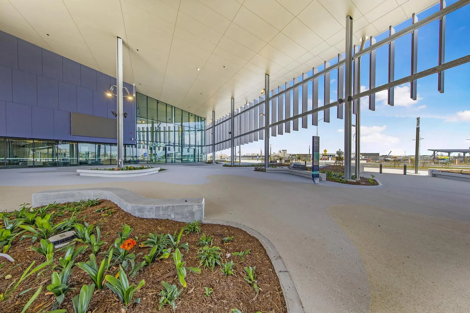 Plaza area at the Brisbane International Cruise Terminal