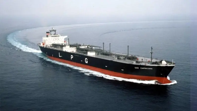 The LPG carrier Gas Capricorn is taking part in the biofuel demo trial