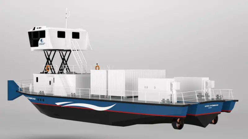 The agreement will see the companies collaborate on building the first electric pusher vessel named the Electric Eel