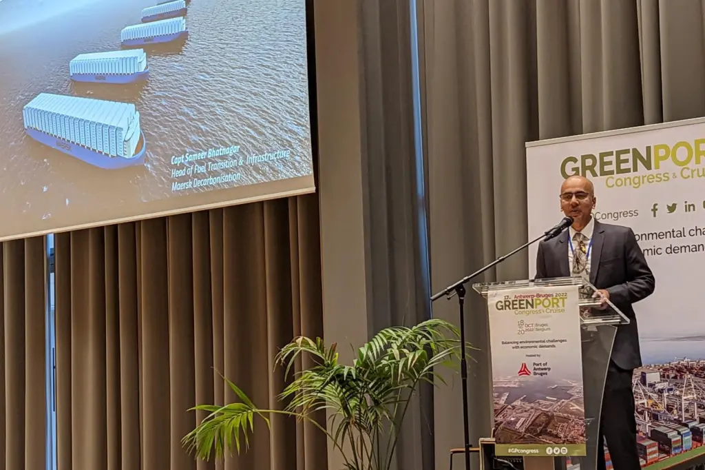 Captain Sameer Bhatnagar from A.P. Moller-Maersk, urged port operators to ‘lean out’ in investing in the required methanol supply infrastructure
