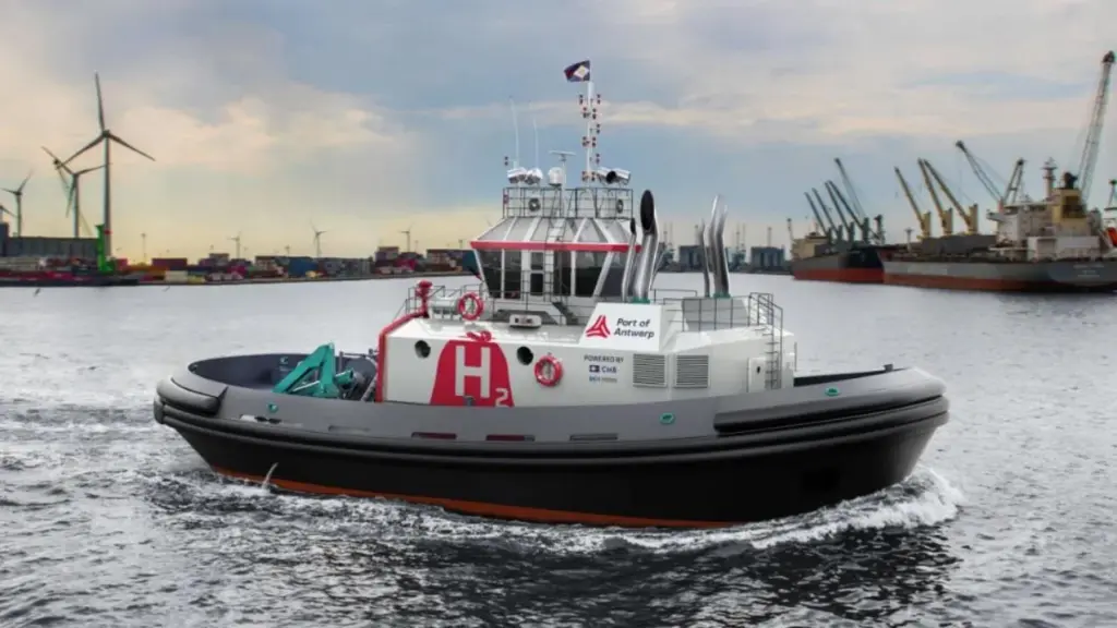 The goal is to have the Hydrotug fully operational in Antwerp in the first quarter of 2023