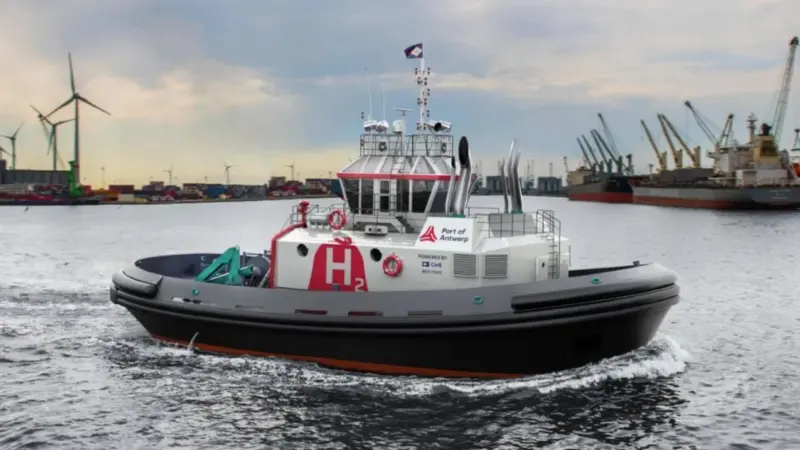 The goal is to have the Hydrotug fully operational in Antwerp in the first quarter of 2023