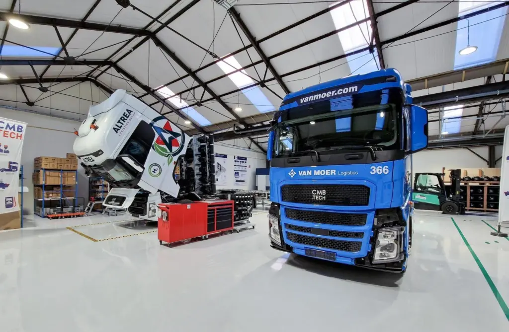 CMB.TECH has opened up its first dual fuel workshop to scale up hydrogen truck conversions