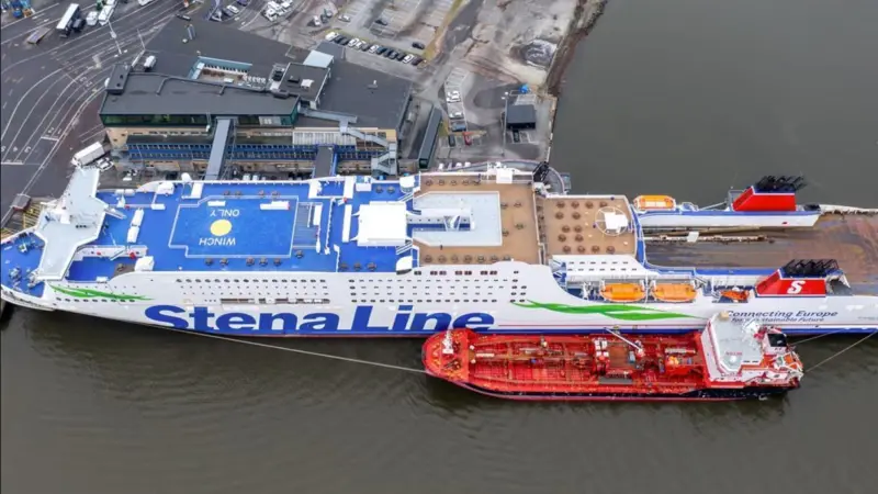 Stena Germanica bunkering at Gothenburg