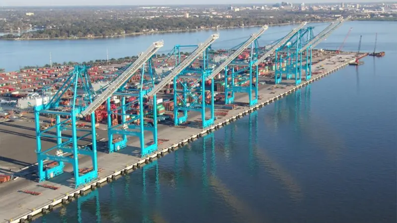 Port of Virginia in the USA