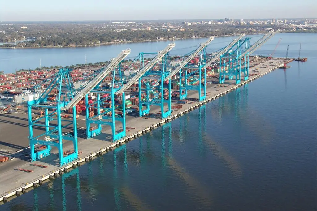 Port of Virginia in the USA