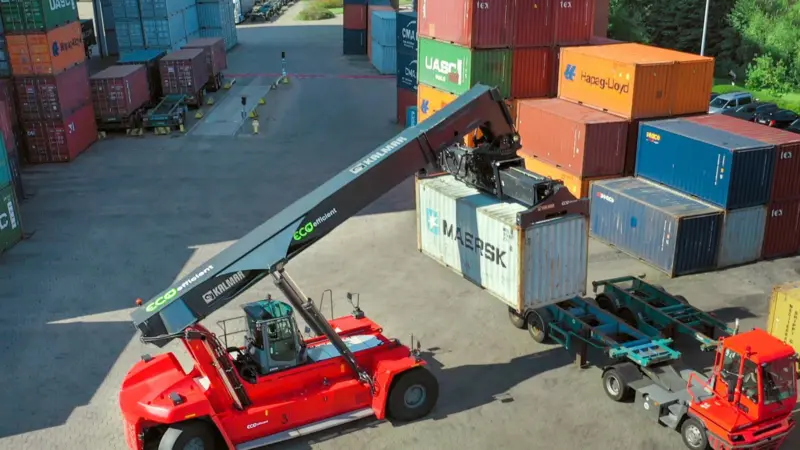 Kalmar's Eco reachstacker