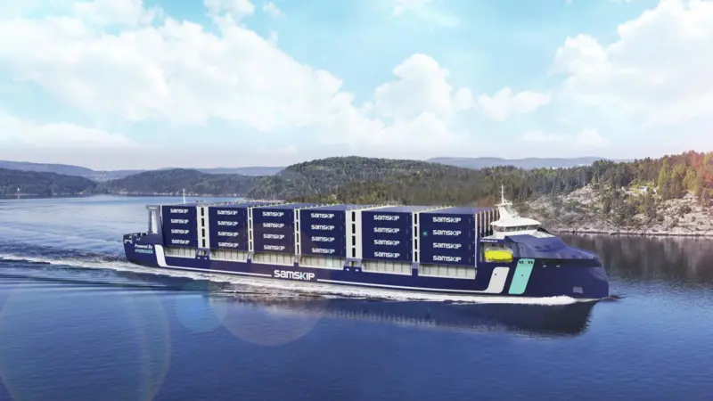 Samskip's SeaShuttle short sea container feeder vessel