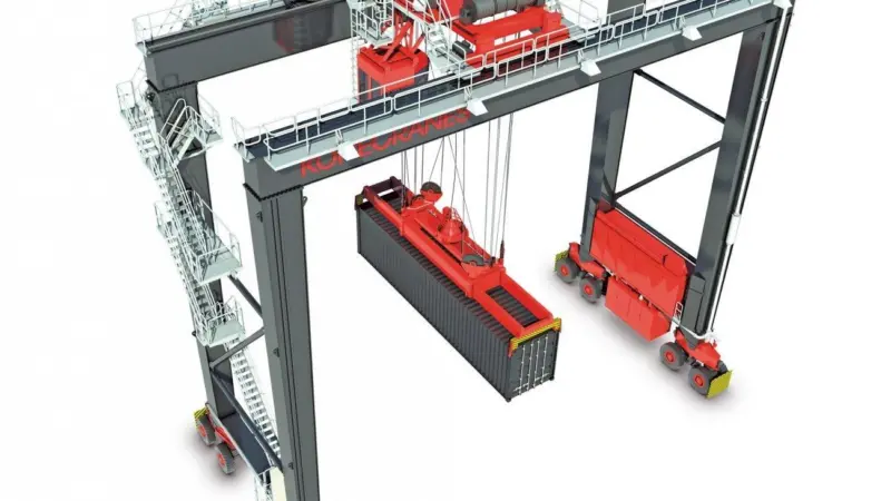 Konecranes rubber tyred gantry crane