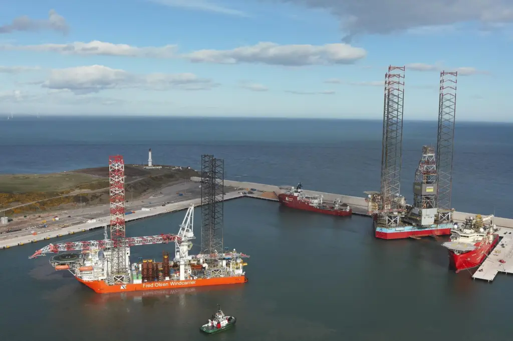 Fred Olsen Windcarrier at the Port of Aberdeen