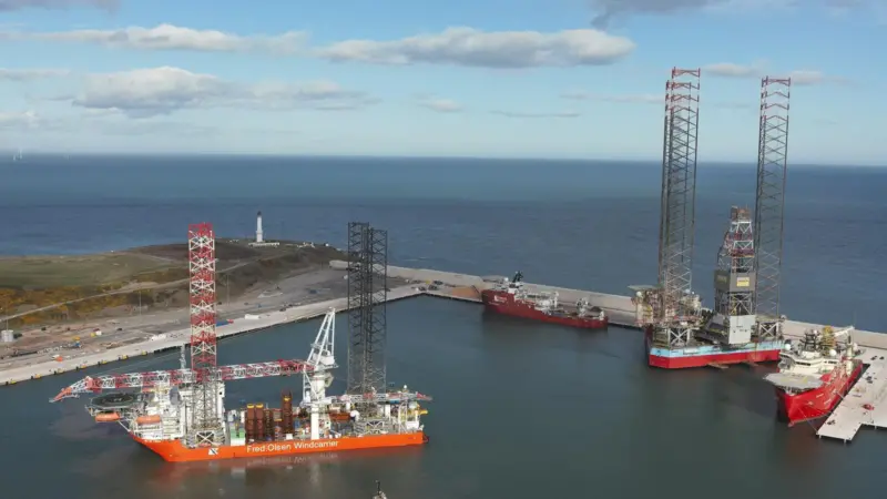 Fred Olsen Windcarrier at the Port of Aberdeen