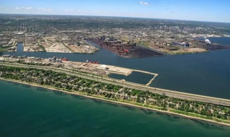 Hamilton-Oshawa Port Authority HOPA overhead shot