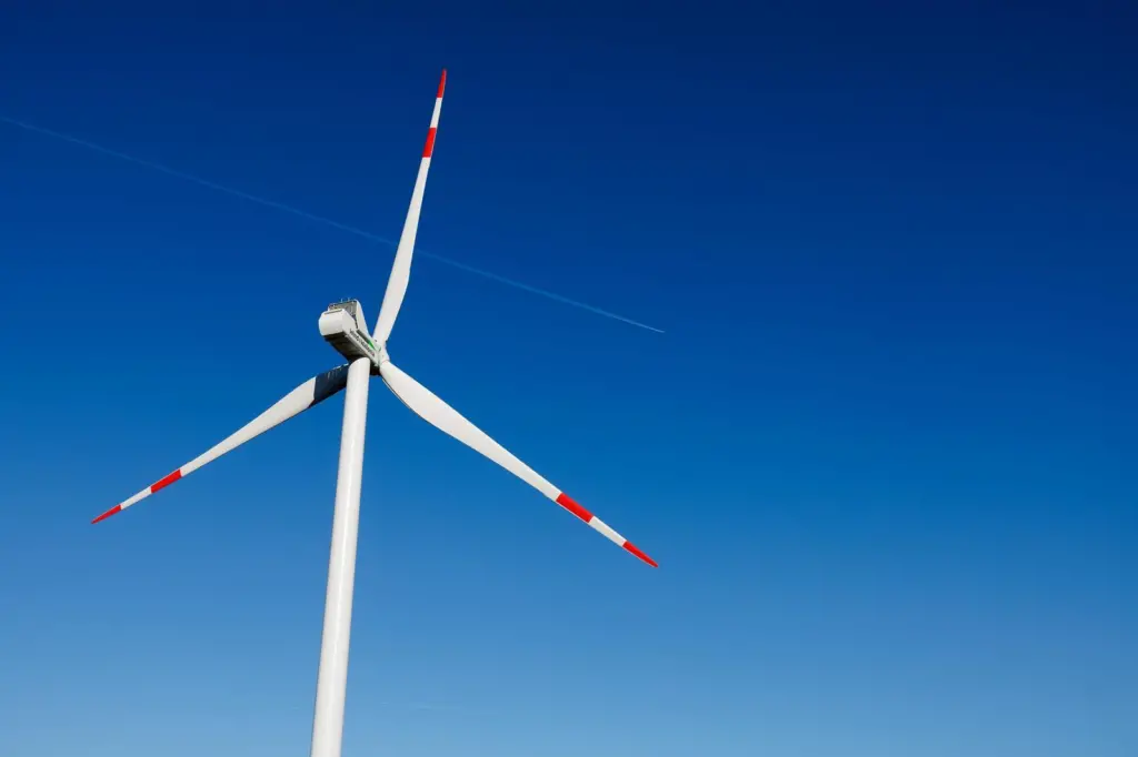 Wind turbine from a Wind4Wallonia windfarm