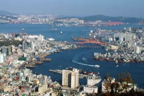 Busan New Port panorama