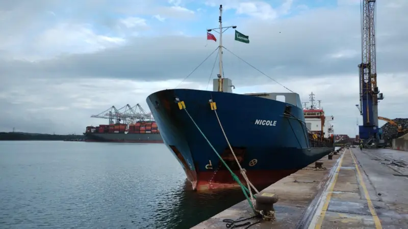 Nicole delivering fertiliser to ABP Southampton