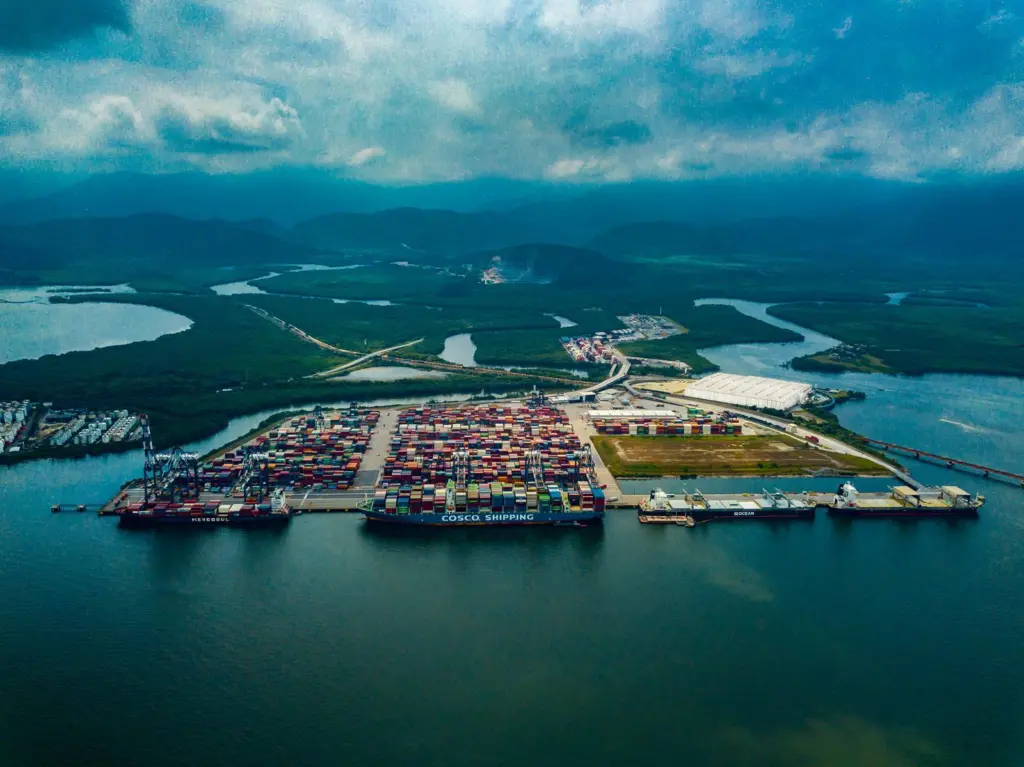 The Port of Santos, Brazil