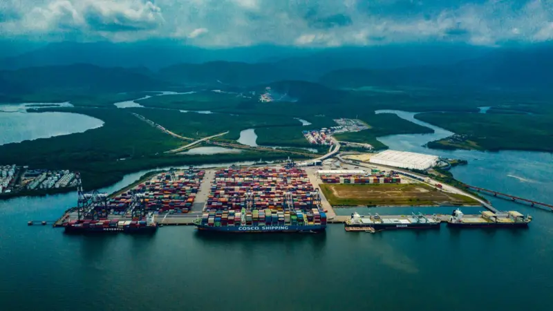 The Port of Santos, Brazil