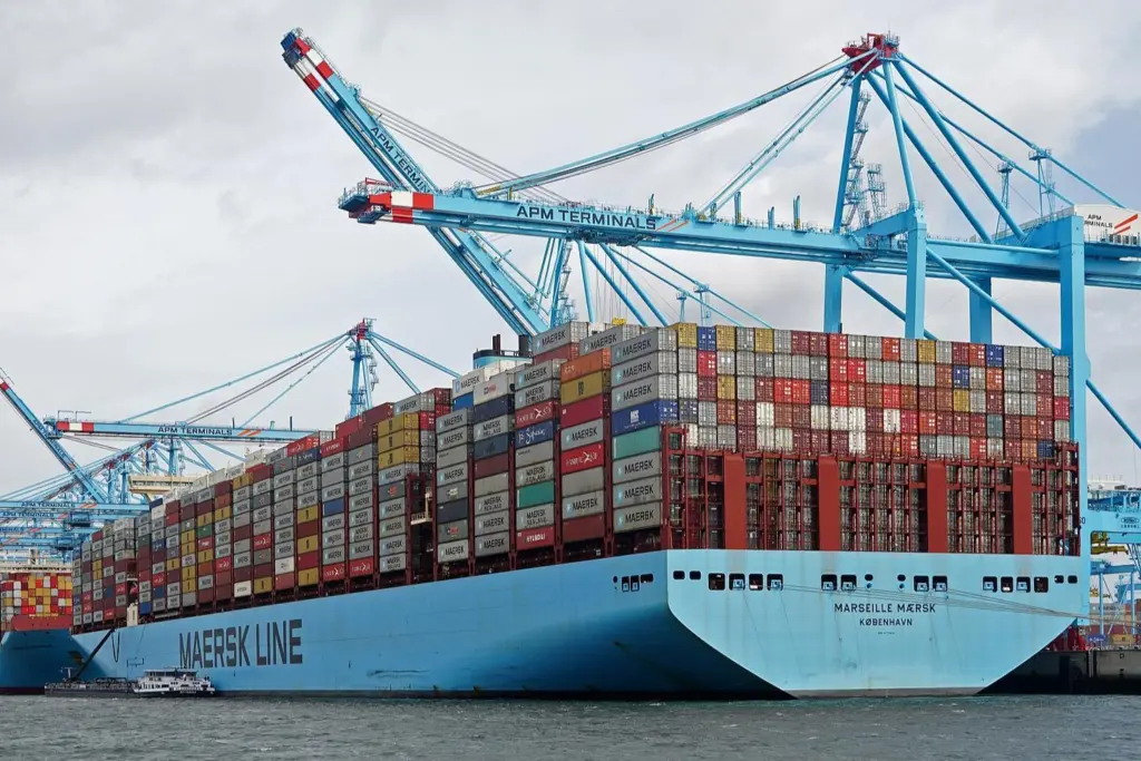 Maersk ships at quayside