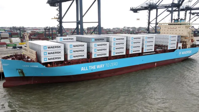 Laura  Maersk at Felixstowe