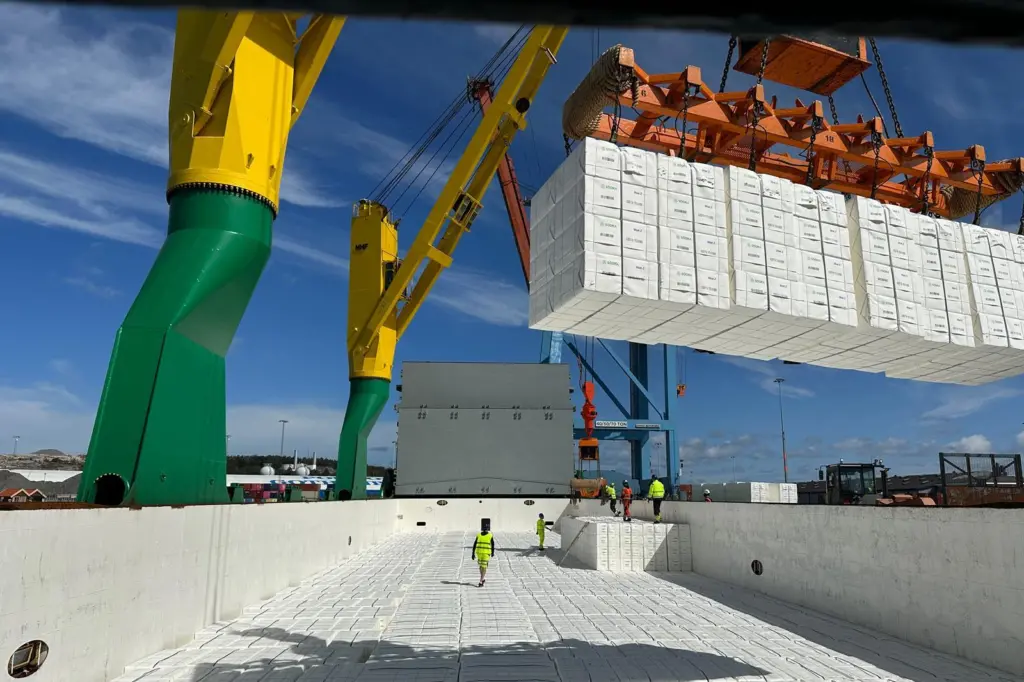 Sodra's pulp processing facility at Mima Terminal