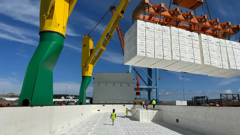 Sodra's pulp processing facility at Mima Terminal
