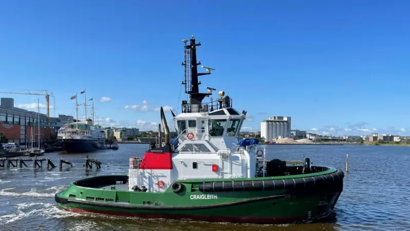 Craigleith tug in the Port of Leith